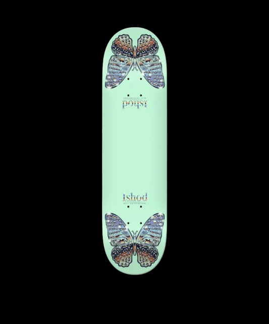 Real "Mariposa" Sea Foam Twin Tail Ishod Wair Pro Skate Deck 8.5"
