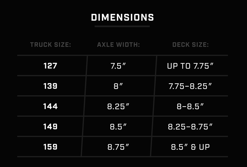 Royal Ultra Lights Raw Hollow Pro Skate Trucks 159 (fits 8.5" - 8.75" decks)