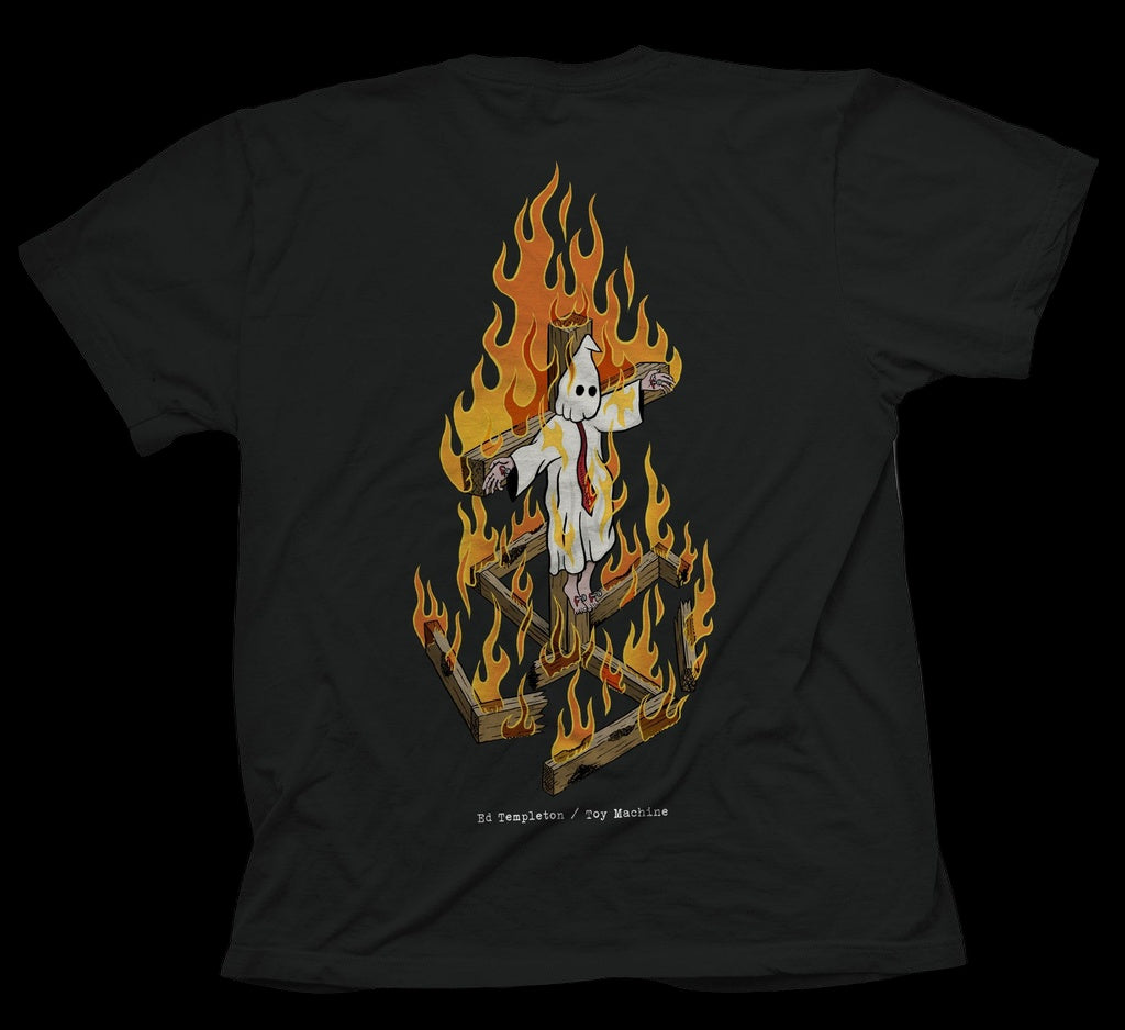 Toy Machine Templeton Charred Cross Black Skate Shirt