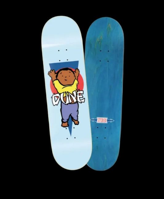 Stereo Skateboards Dune x Hosoi Blue Skate Deck 8.5"