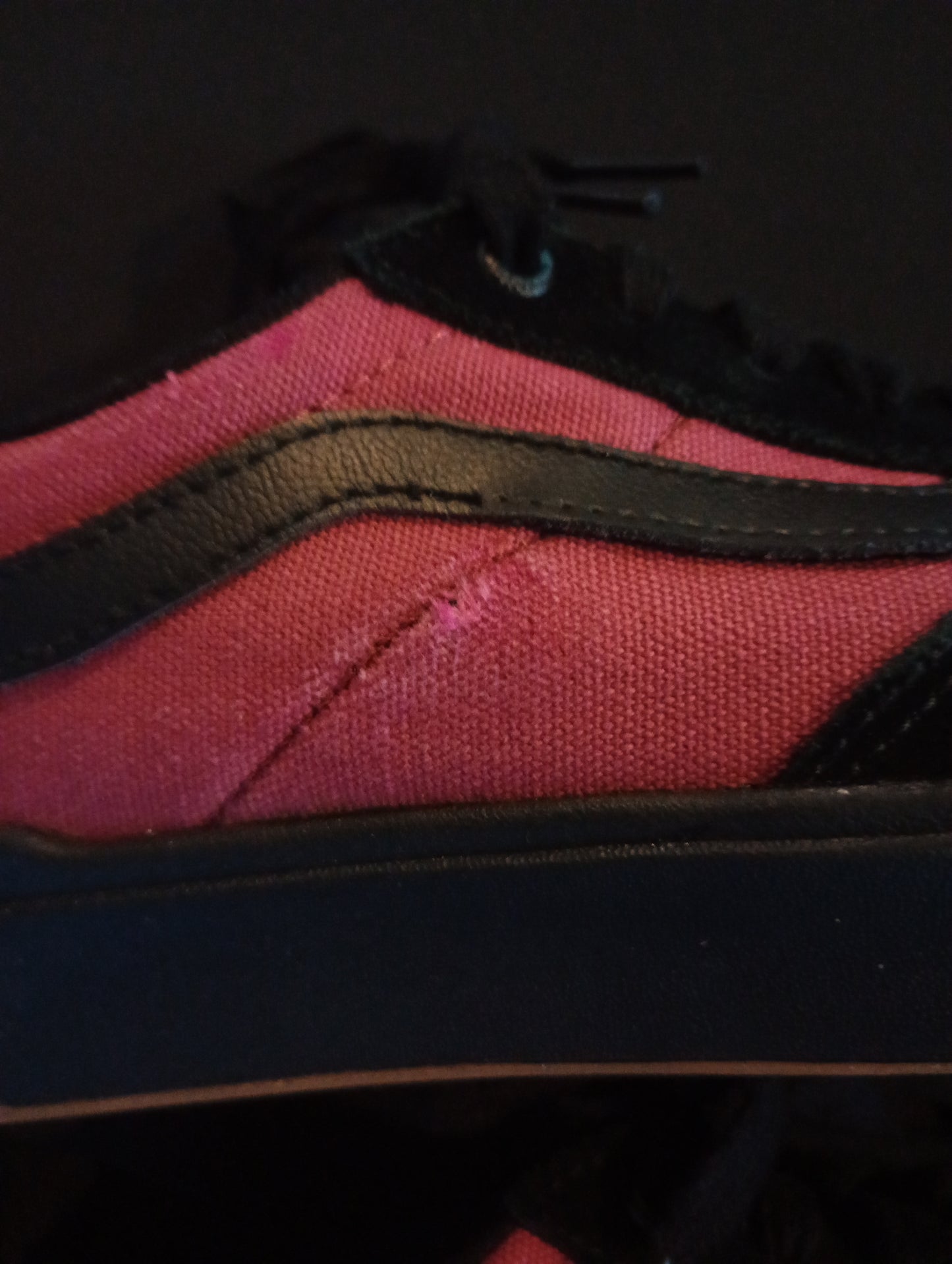 VANS Berle PRO Skate Shoes Black Suede Red Canvas Leopard insole Waffle soles 11