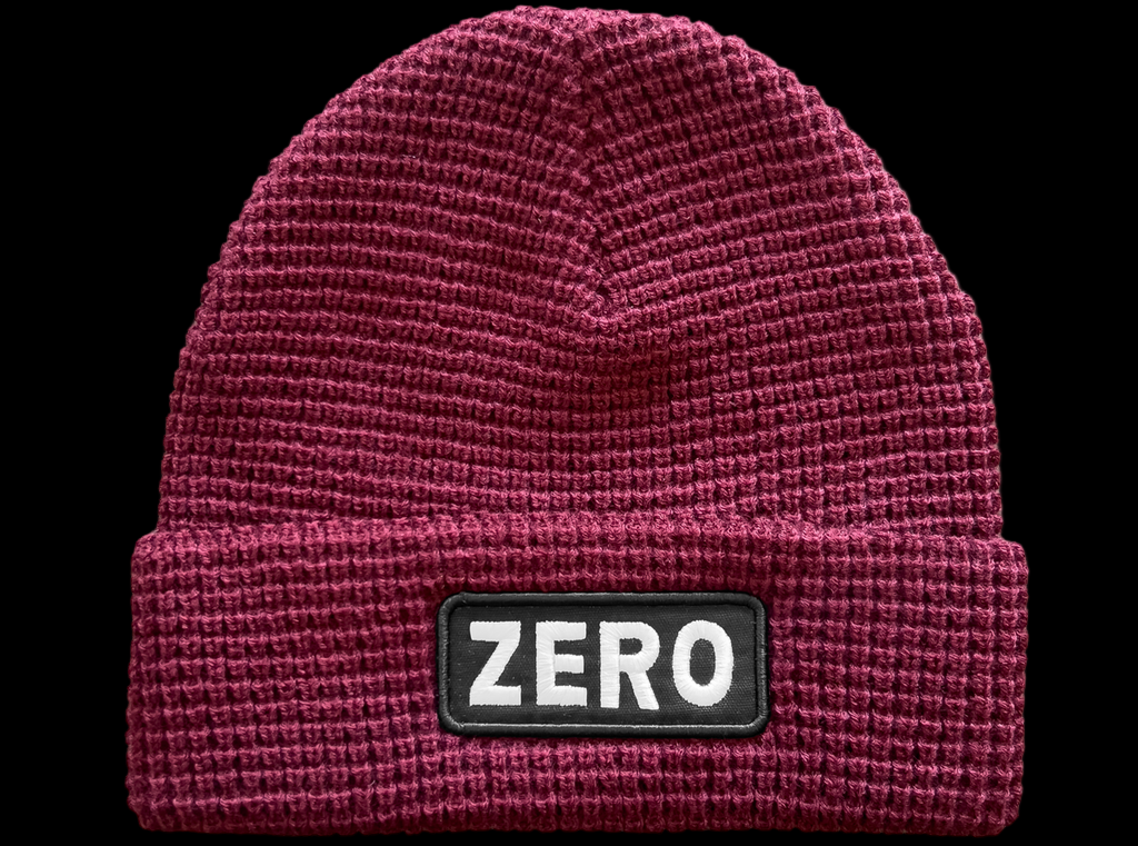 Zero Army Patch Burgundy Beanie