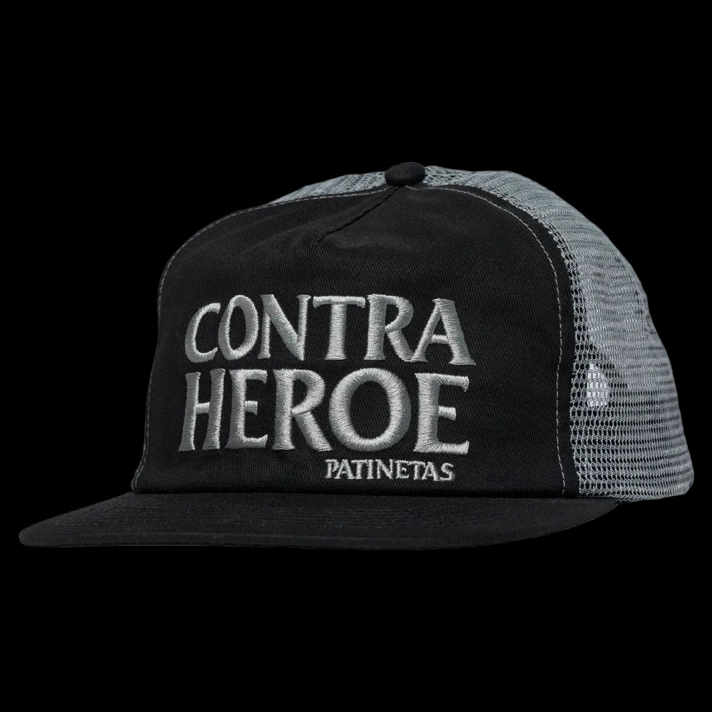 Anti-Hero Skateboards (Spring 26') "Contra Heroe" Patinetas Black/Grey Black Snapback Trucker Hat