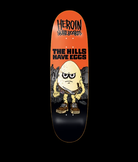 Heroin "Hills Have Eggs" The Hills Have Eyes Horror Themed Team Pro Skate Deck 9.5"