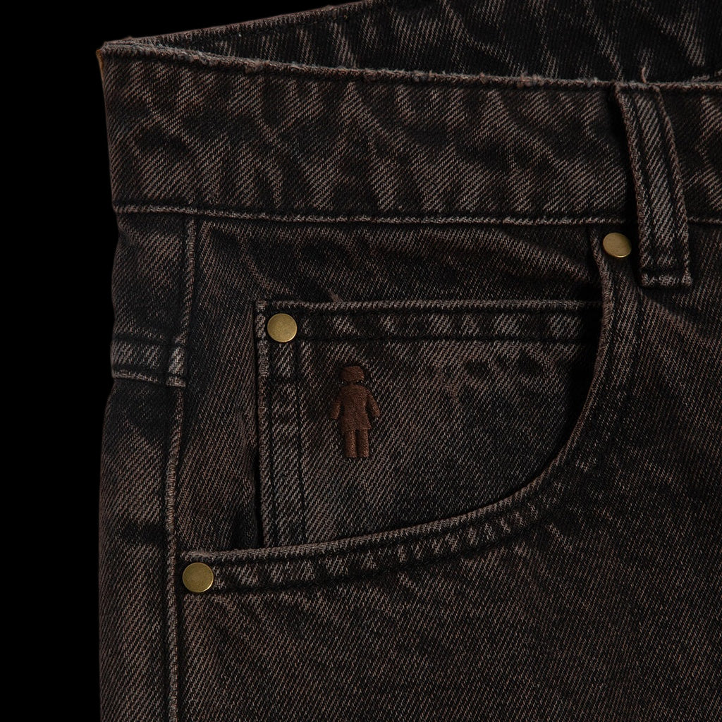 Girl Skateboards Washed Brown Jeans