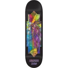Zero Skateboards "Hermit" Stained Glass Series Arunski Pro Skate Deck 8.5"