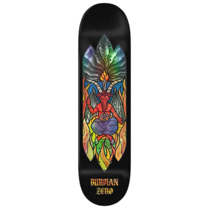 Zero Skateboards Stained Glass Series Jesus & Devil (Baphomet) Set of 2 Skate Decks