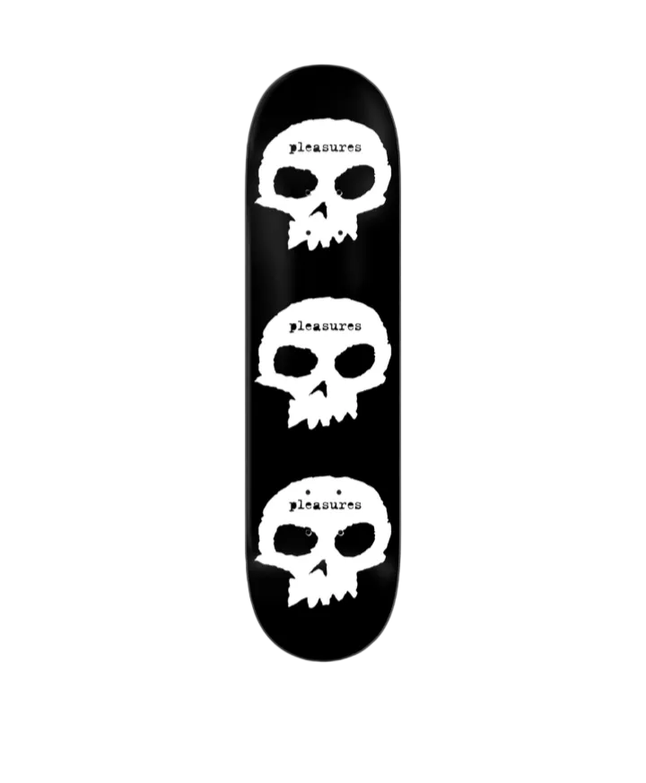 Zero Skateboards x Pleasures "Skulls" Skate Deck 8.5"