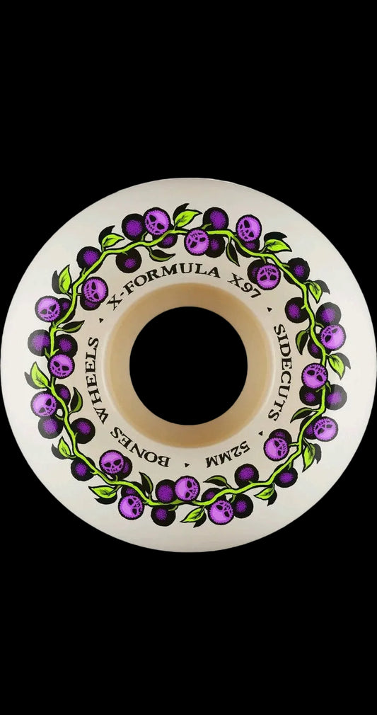 Bones X-Formula V5 Berries Purple White Wheels 52mm 97a