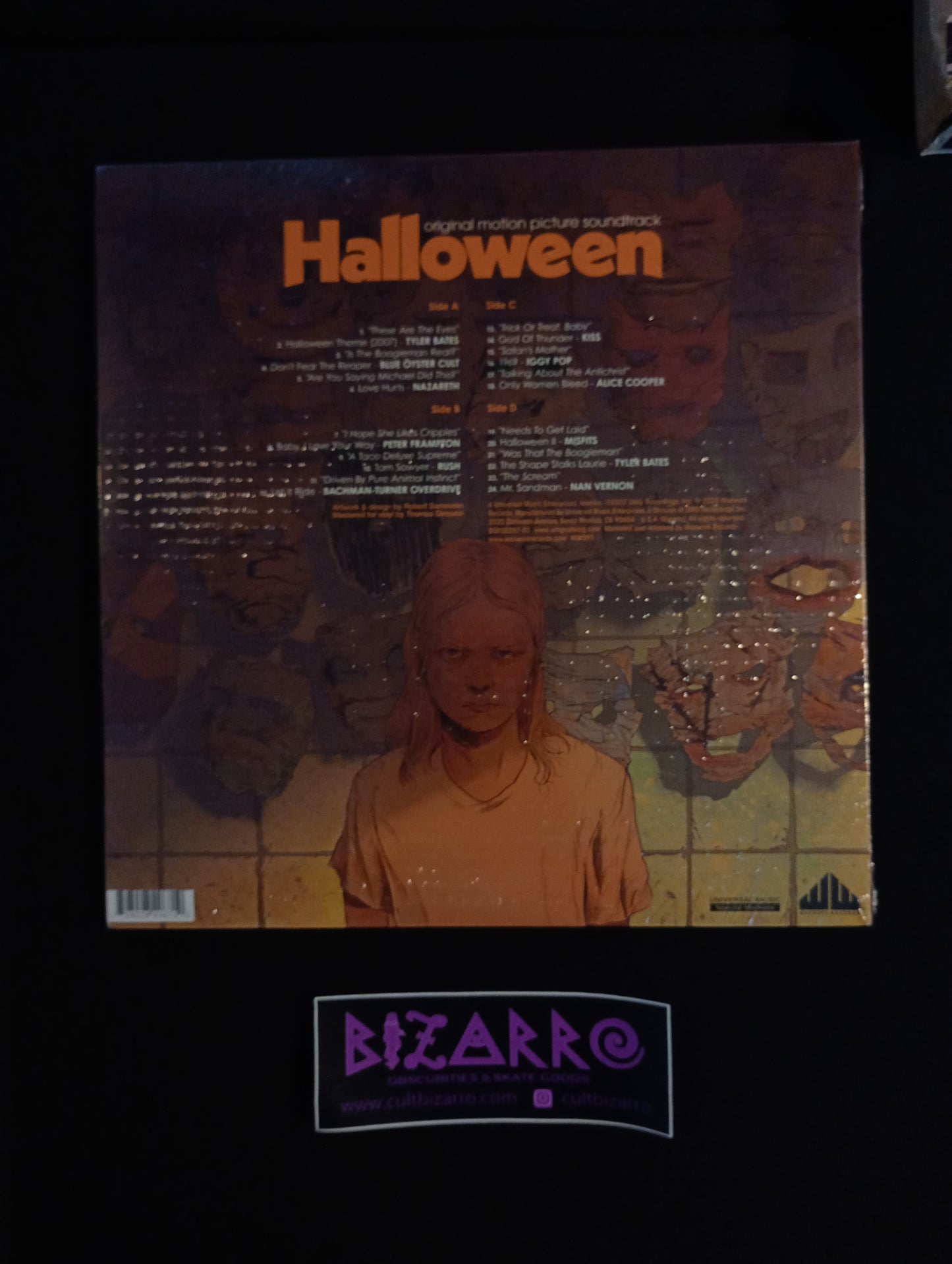 Waxwork Records Rob Zombie's Halloween 1 & 2 OST Vinyl Records w/slipmat + John Carpenter's Lost Themes III Vinyl Record
