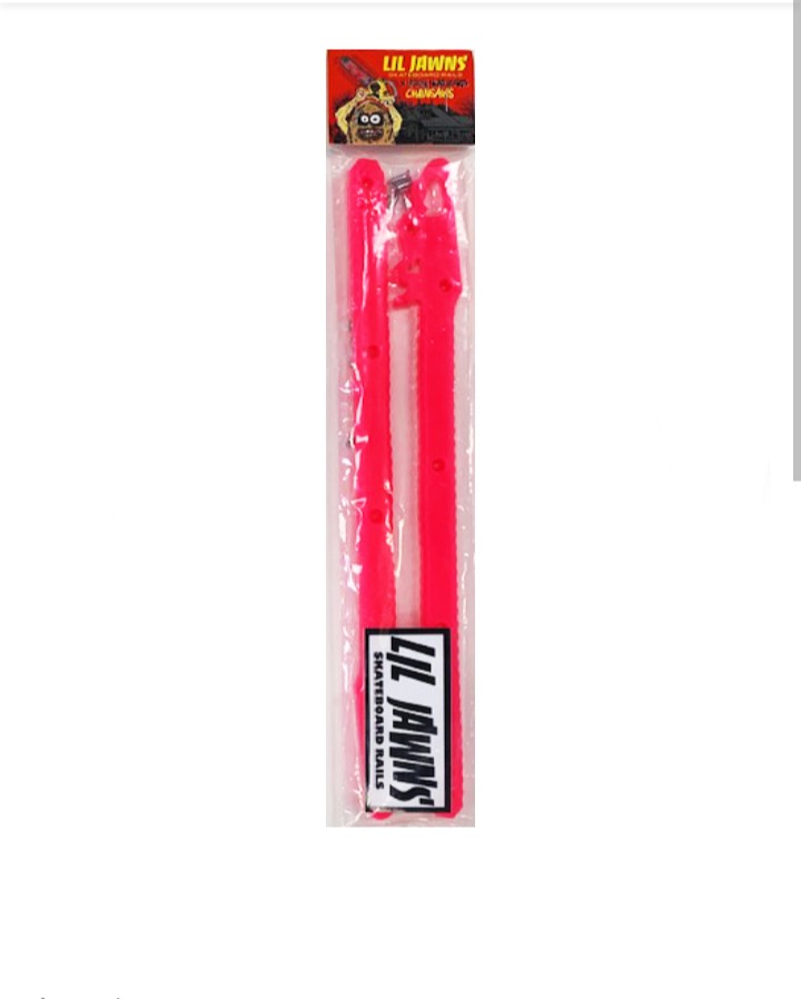 Lil Jawns x Heroin Skateboards "Chainsaws" Teggsas Chainsaw Massacre Pink Premium Rails