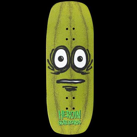 HEROIN "The Pickle" Wide Shaped Skate Deck 12"