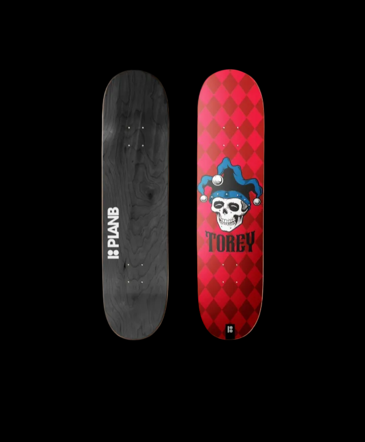 Plan B "Jester" Twin Tail Torey Pudwill Pro Skate Deck 8.25"