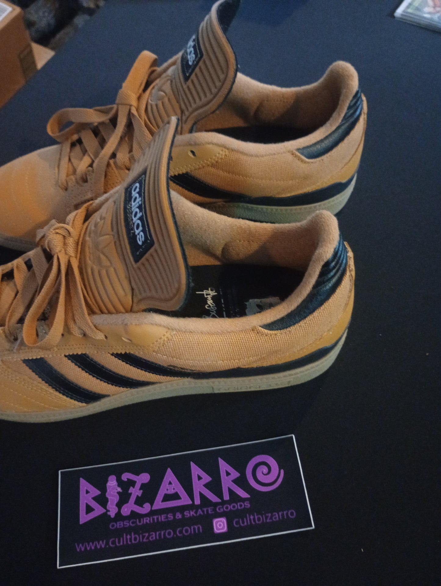 Adidas Busenitz Pro (Pre-Owned -Mint) Mesa Peanut Brown/Black/Gum Low skate shoes