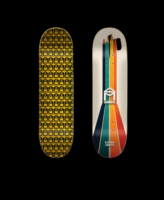 Sk8Mafia "Sharp" Stephen Lawyer Pro Skate Deck 8.3"