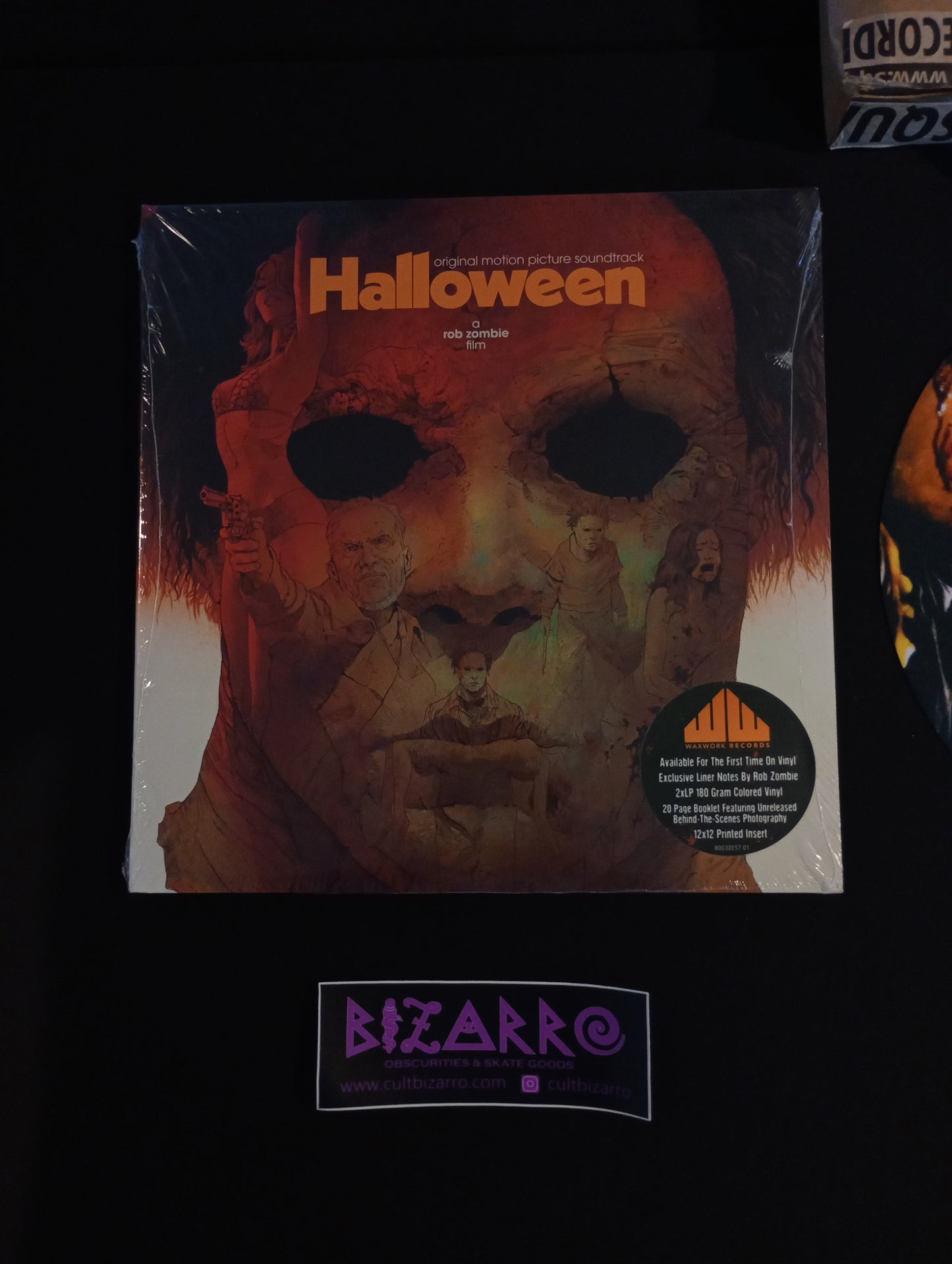 Waxwork Records Rob Zombie's Halloween 1 & 2 OST Vinyl Records w/slipmat + John Carpenter's Lost Themes III Vinyl Record