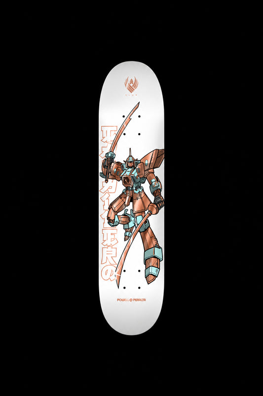 Powell Peralta "Gundam" Flight White/Copper Shape 243 Steve Caballero Pro Skate Deck 8.25"