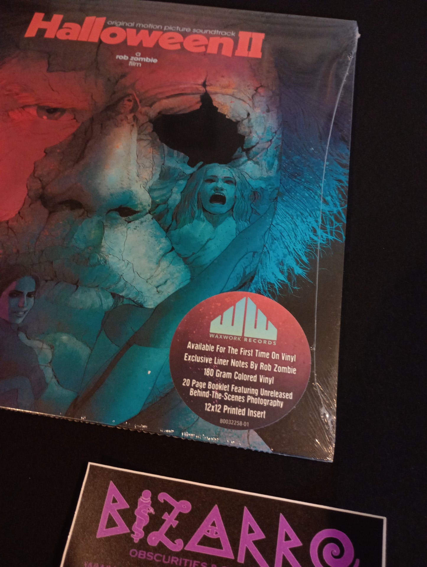 Waxwork Records Rob Zombie's Halloween 1 & 2 OST Vinyl Records w/slipmat + John Carpenter's Lost Themes III Vinyl Record