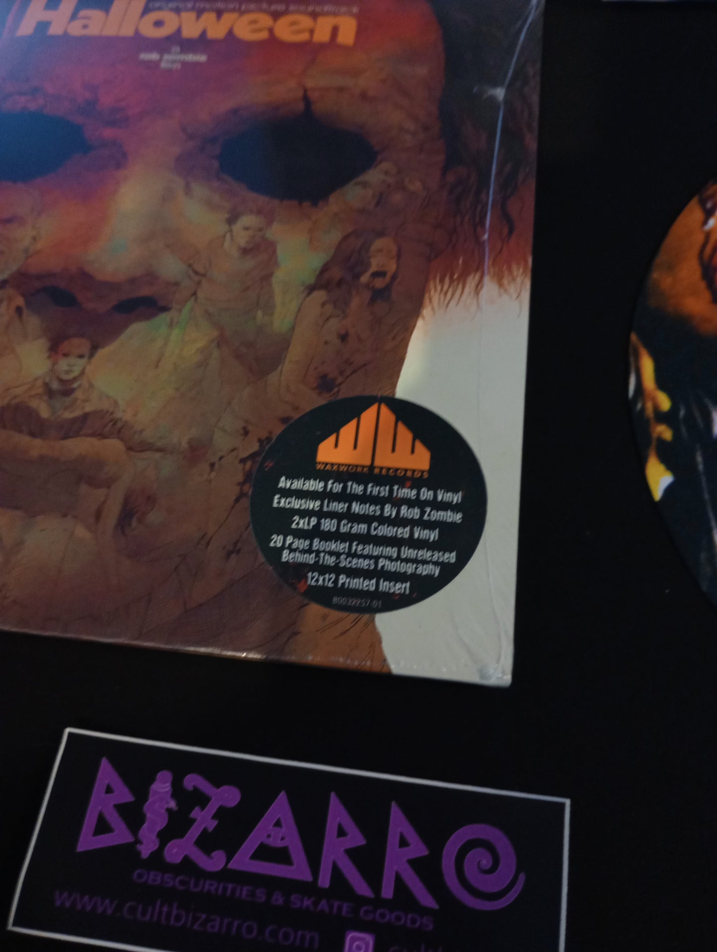 Waxwork Records Rob Zombie's Halloween 1 & 2 OST Vinyl Records w/slipmat + John Carpenter's Lost Themes III Vinyl Record