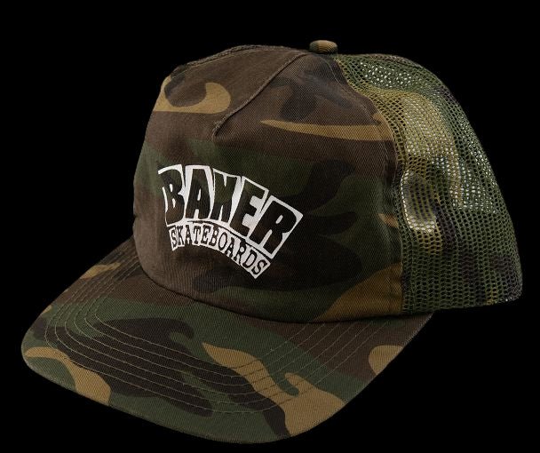 Baker Arch Logo Camo Trucker Hat