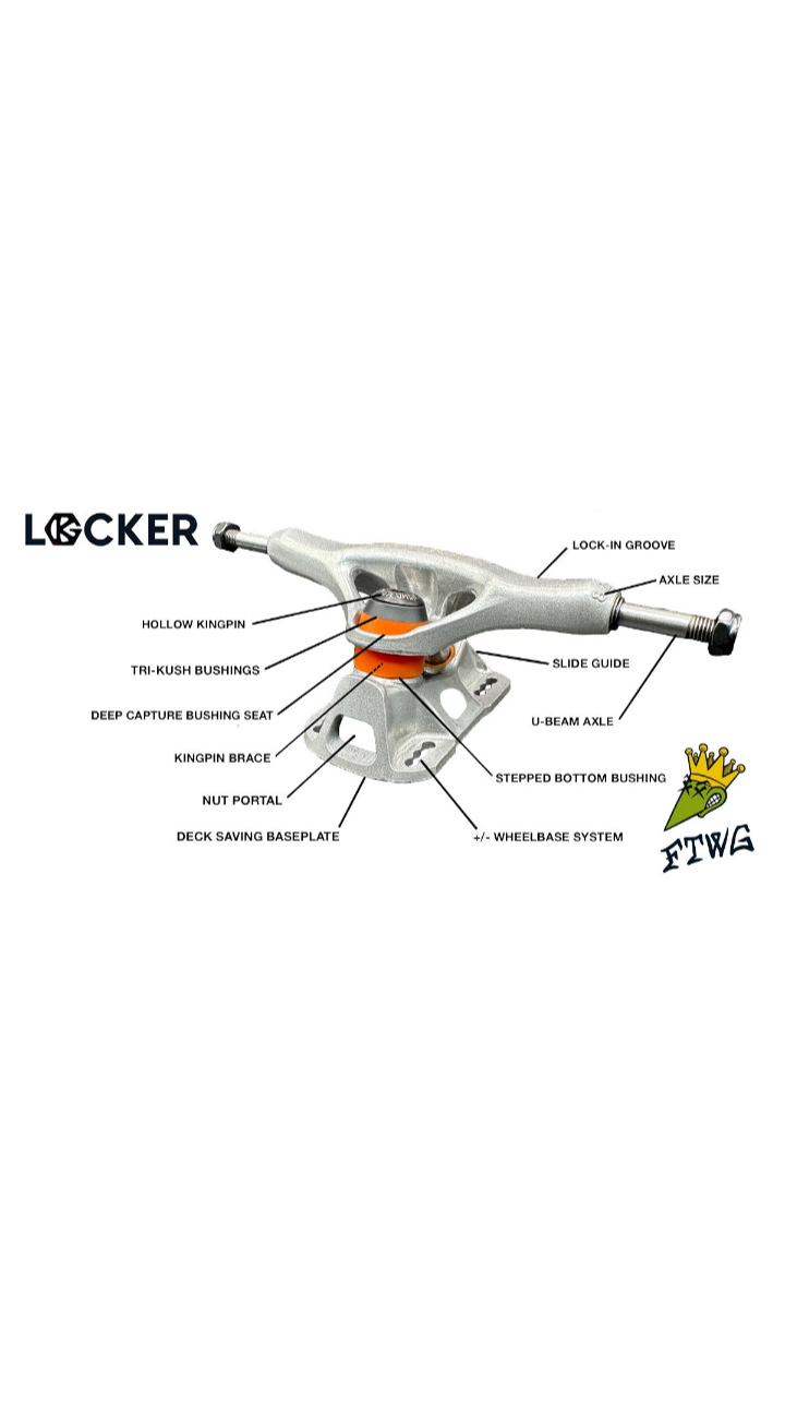 Grind Kind Locker 2 Black Skate Trucks