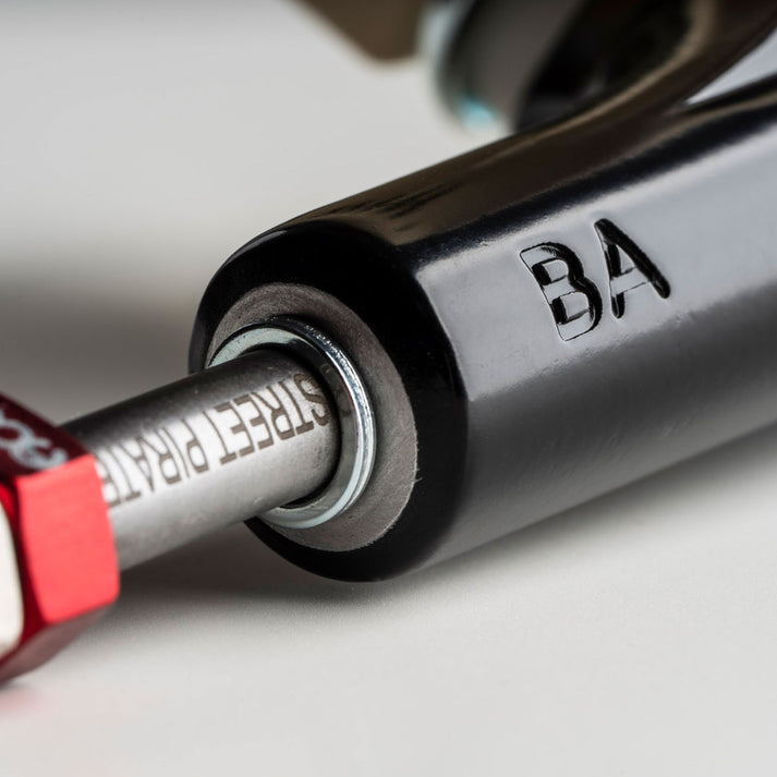 ACE AF1 Ltd Edition. Brian Anderson Blk/Cream 55 Skate Trucks with rethreading nut  (fits 8.38" - 8.75")