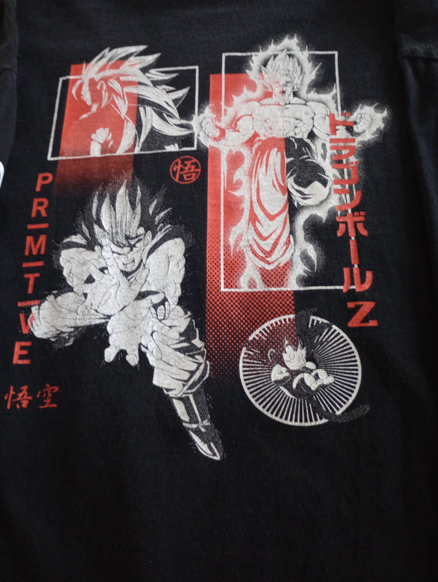 Primitive x DragonBall Z Super Saiyan Goku L/S Black Shirt (Preowned 2018) M