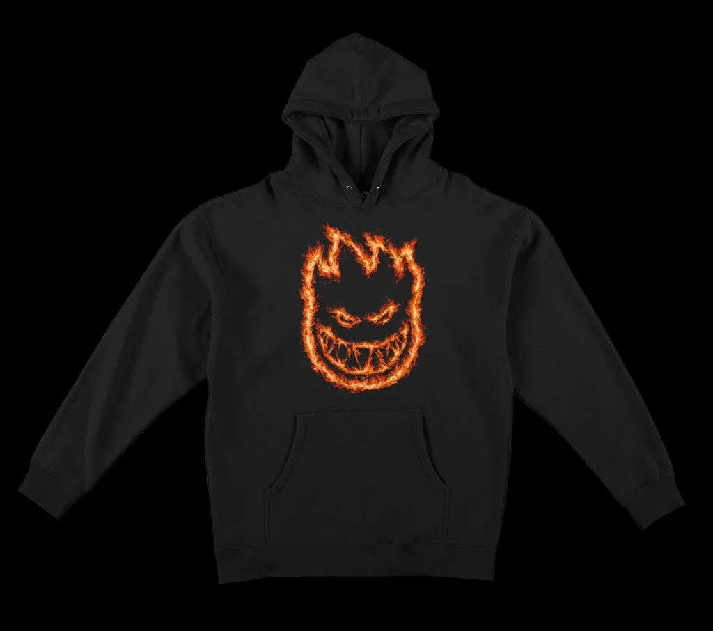 Spitfire Wheels (Spring 26') Charred Remains Bighead Black Pullover Skate Hoodie