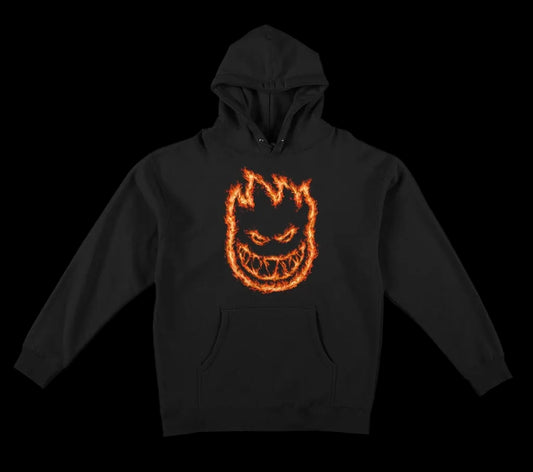 Spitfire Wheels (Spring 26') Charred Remains Bighead Black Pullover Skate Hoodie