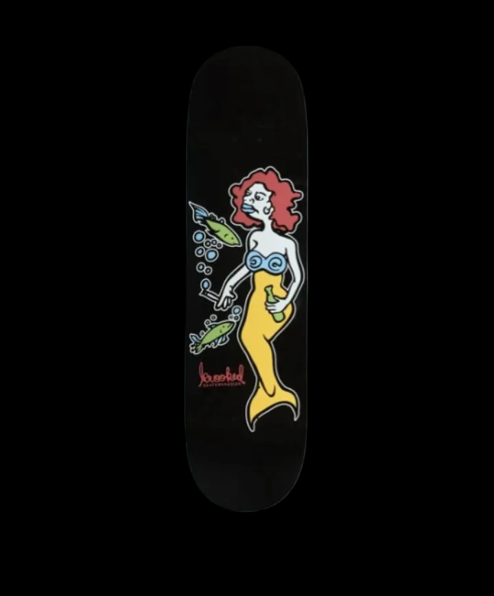 Krooked "Mermaid" Black DBX Team Skate Deck 8.25"