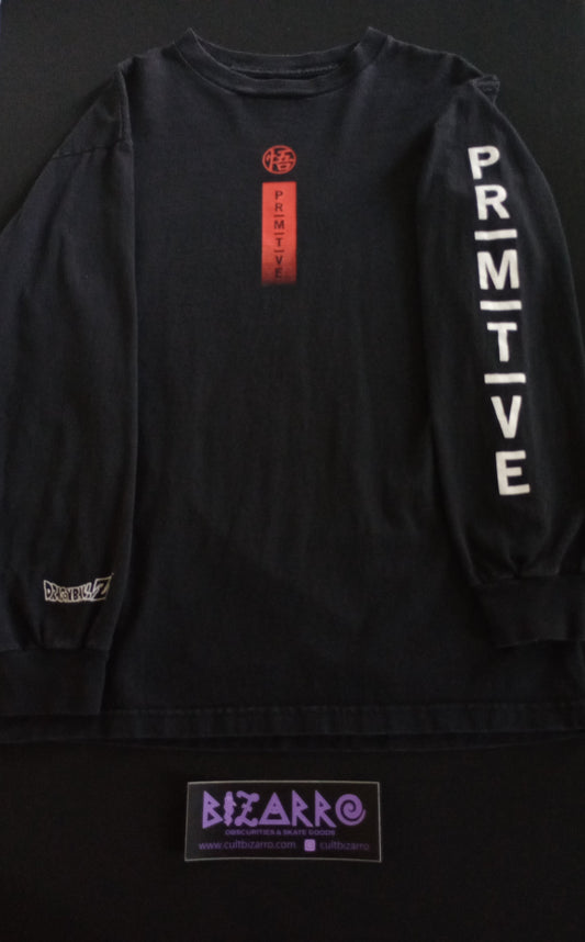 Primitive x DragonBall Z Super Saiyan Goku L/S Black Shirt (Preowned 2018) M