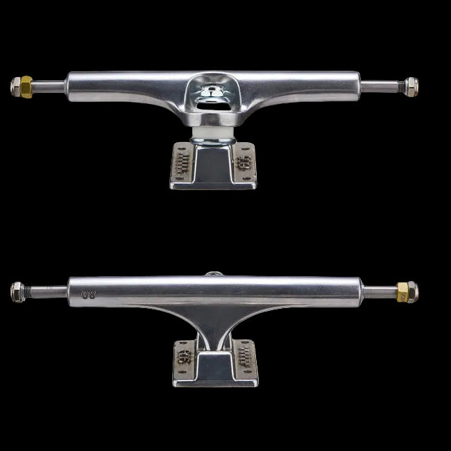 ACE AF1 80 Polished Hollow Skate Trucks with rethreading nut (fits 10"+)