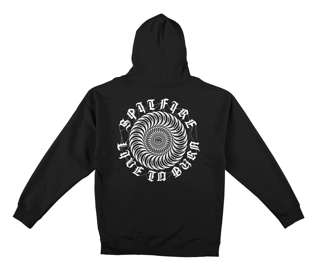 Spitfire Web Black Classic Pullover Hoodie