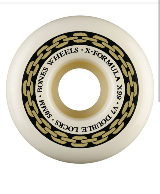 Bones X-Formula "Double Locks" V7 Skate Wheels 58mm X99 (99a)