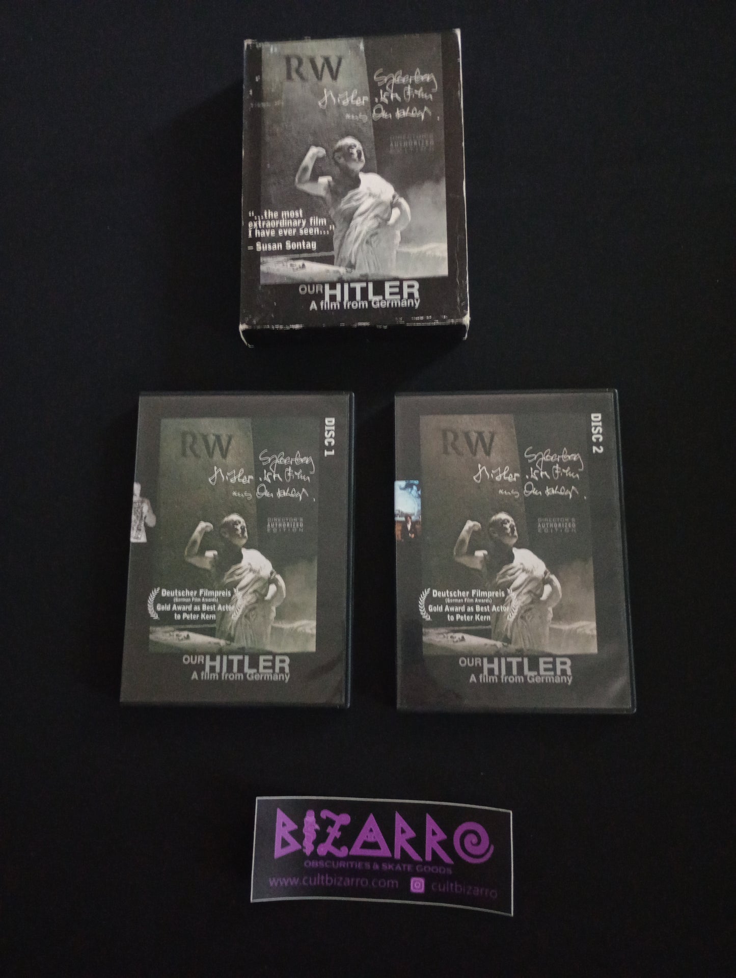 VERY RARE Our Hitler: A Film From Germany 2 DISC DVD Slipcover! booklet obscure