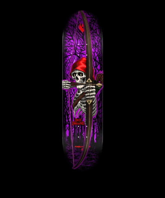 Powell Peralta "Archer" Purple Foil Zach Doelling Pro Flight Skate Deck 8.7"