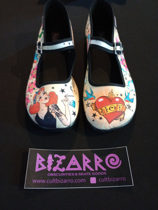 Hot Chocolate Design Chocolaticas® Tattooed Gypsy Love Women's Mary Jane Flat shoes