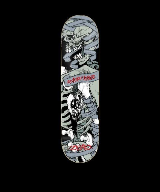 Zero Skateboards "Pushead" Reissue Adrian Lopez Pro Skate Deck 8.25"
