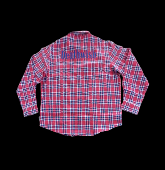 Deathwish Classic Flannel Red/Blue w/ Back Logo