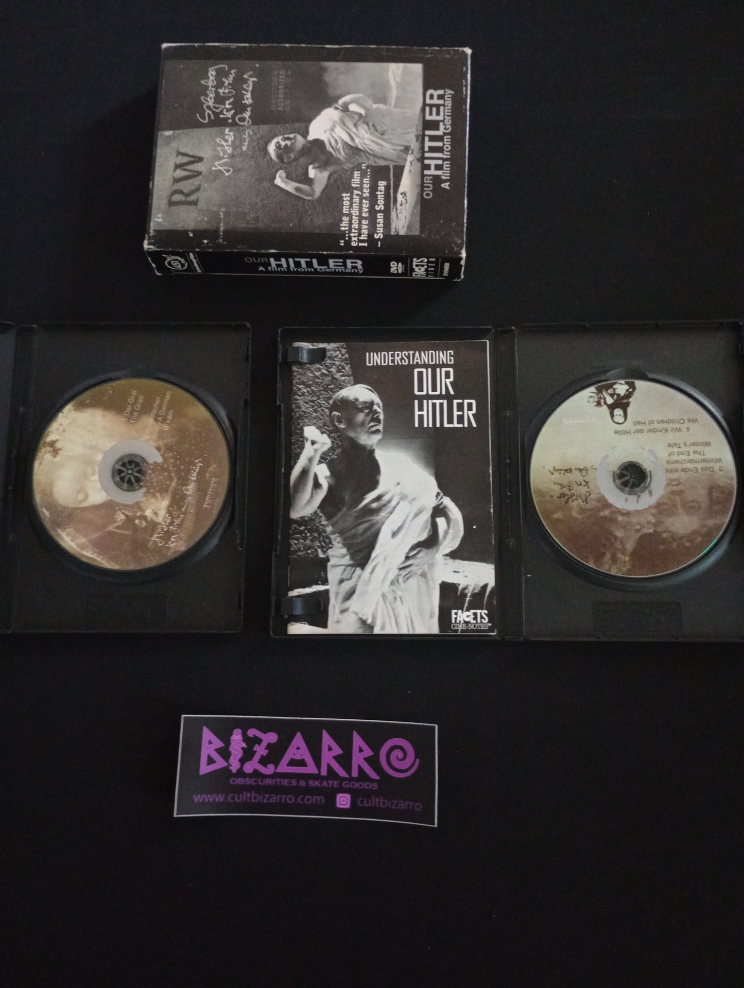 VERY RARE Our Hitler: A Film From Germany 2 DISC DVD Slipcover! booklet obscure