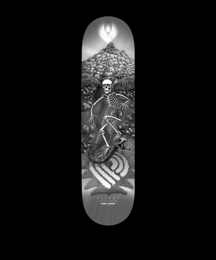Powell Peralta "Slidewinder" Silver Foil JM Duran Pro Flight Skate Deck 8.88"