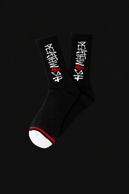 Deathwish "Deathspray" Halloween 26' Black Socks