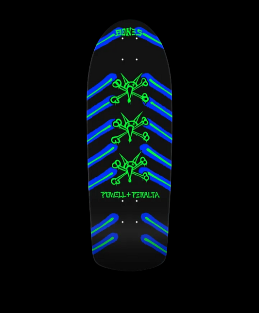 Powell Peralta "OG Rat Bones" Neon Light Shaped Skate Deck 10"