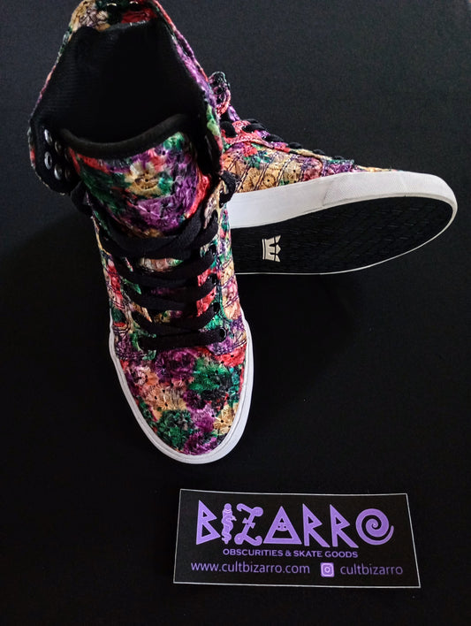 Supra OG Skytop Women's Rainbow Floral Shoes 7.5 (Pre-owned)