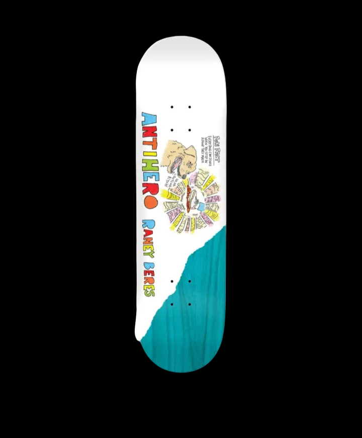 Anti-Hero "Porous Rd 3" Raney Beres Pro Skate Deck 8.5"