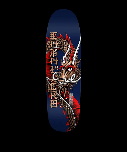Powell Peralta "Ban This Dragon" Navy/Copper Foil Caballero Pro Shaped Skate Deck 9.26"