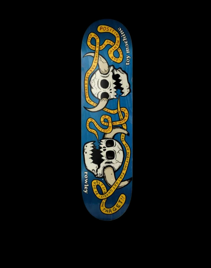 Toy Machine "Skulls" Geoff Rowley Pro Skate Deck 8.25"