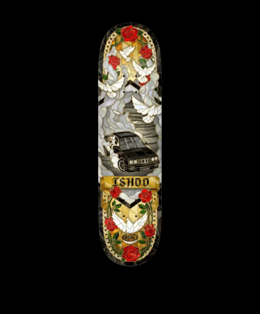 Real (Summer 26') "Cathedral" Benz Twin Tail Ishod Wair Pro Skate Deck 8.25/8.5