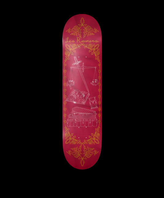 Toy Machine "Death Banner" Leo Romero Pro Skate Deck 8.5"