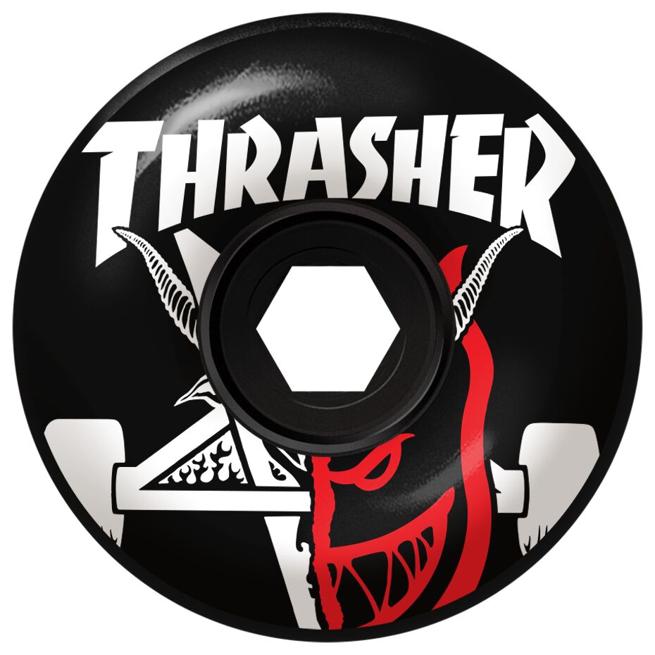 Spitfire x Thrasher Thrash and Burn Classic Full Black Wheels 56mm 80d